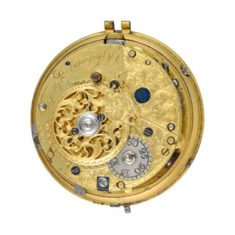 English 20k gold and enamel quarter repeater Circa 1749