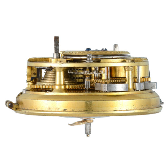 English 20k gold and enamel quarter repeater Circa 1749 English 20k gold and enamel quarter repeater Circa 1749
