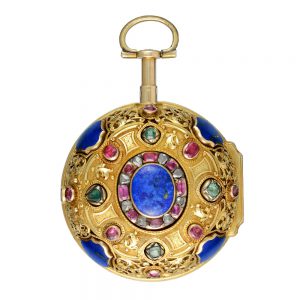 Fine gold verge with Queen Anne's Coat of Arms Circa 1710