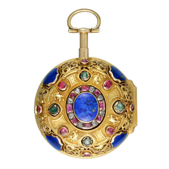 Fine gold verge with Queen Anne's Coat of Arms Circa 1710
