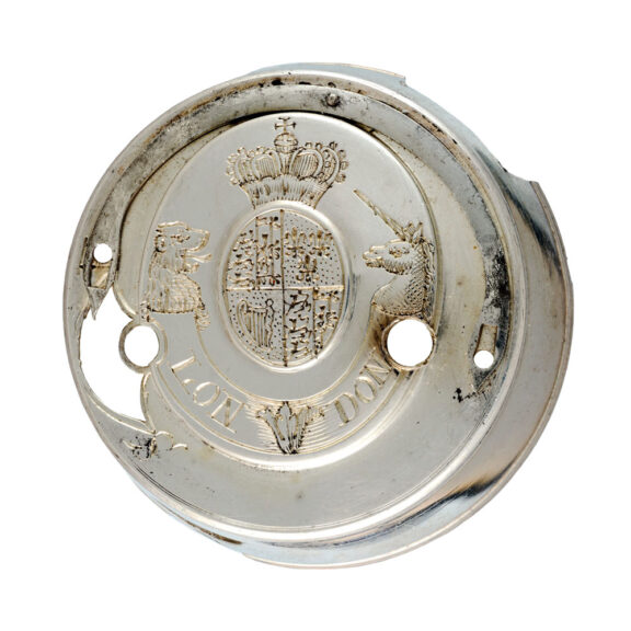 Fine gold verge with Queen Anne's Coat of Arms Circa 1710 Fine gold verge with Queen Anne's Coat of Arms Circa 1710