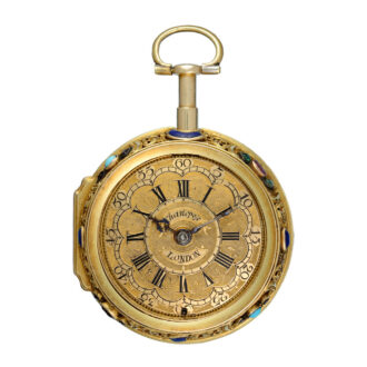 Fine gold verge with Queen Anne's Coat of Arms Circa 1710
