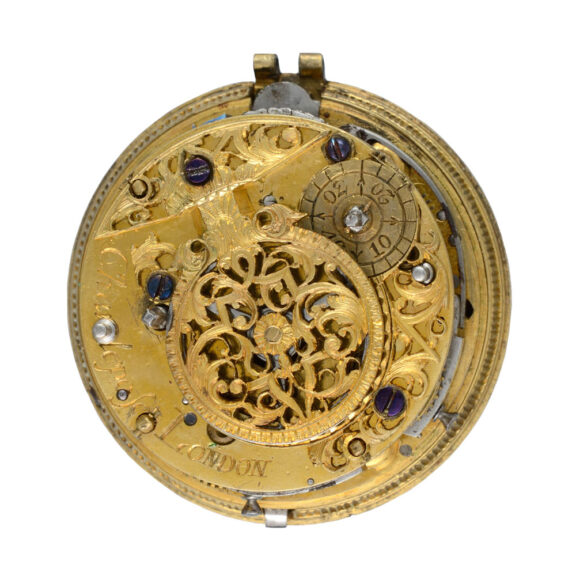 Fine gold verge with Queen Anne's Coat of Arms Circa 1710 Fine gold verge with Queen Anne's Coat of Arms Circa 1710