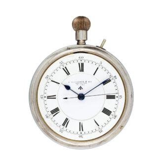 English silver centre seconds lever deck watch Circa 1916