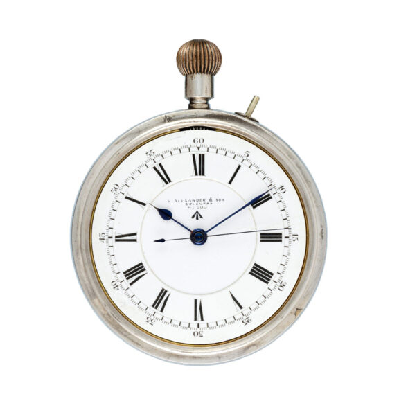 English silver centre seconds lever deck watch Circa 1916 English silver centre seconds lever deck watch Circa 1916