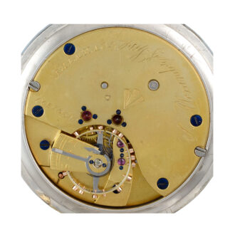 English silver centre seconds lever deck watch Circa 1916