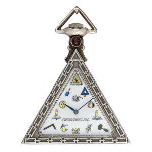 Swiss lever Masonic watch with mother of pearl dial Circa 1920