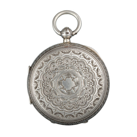 Large English silver hunting cased fusee lever Circa 1909 Large English silver hunting cased fusee lever Circa 1909