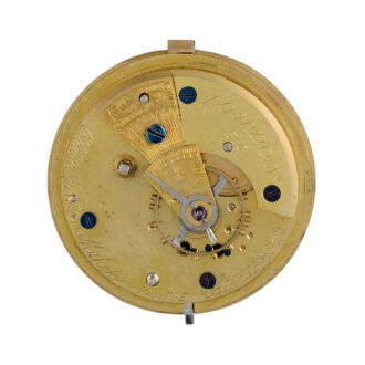Large English silver hunting cased fusee lever Circa 1909