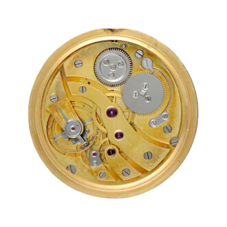Slim French 18 carat gold open faced lever watch Circa 1910