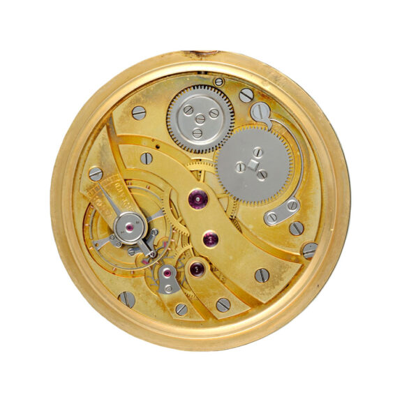 Slim French 18 carat gold open faced lever watch Circa 1910 Slim French 18 carat gold open faced lever watch Circa 1910