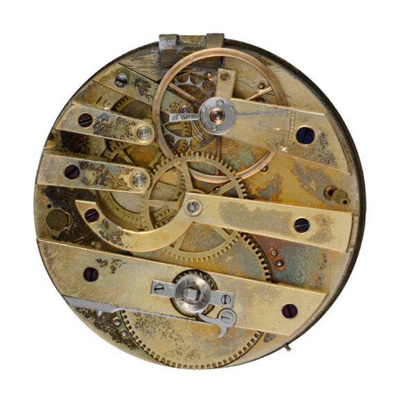 Swiss gold and enamel pearl set cylinder watch Circa 1800 Swiss gold and enamel pearl set cylinder watch Circa 1800