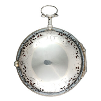 English silver pair cased quarter repeater verge Circa 1700
