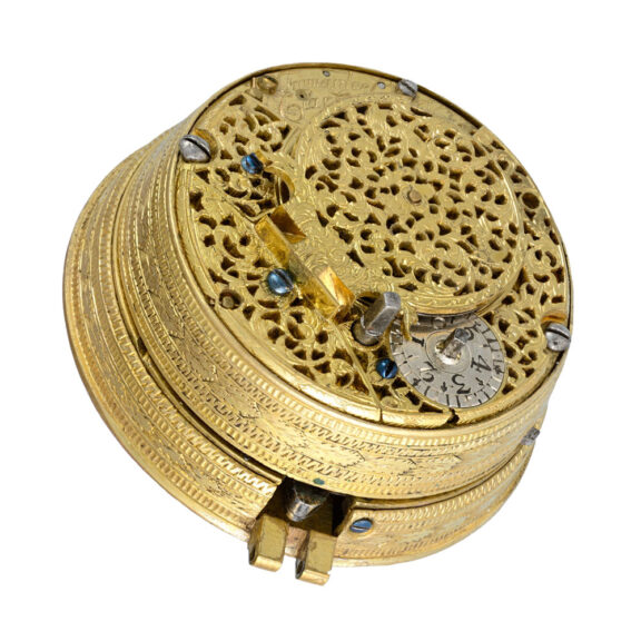 English silver pair cased quarter repeater verge Circa 1700 English silver pair cased quarter repeater verge Circa 1700