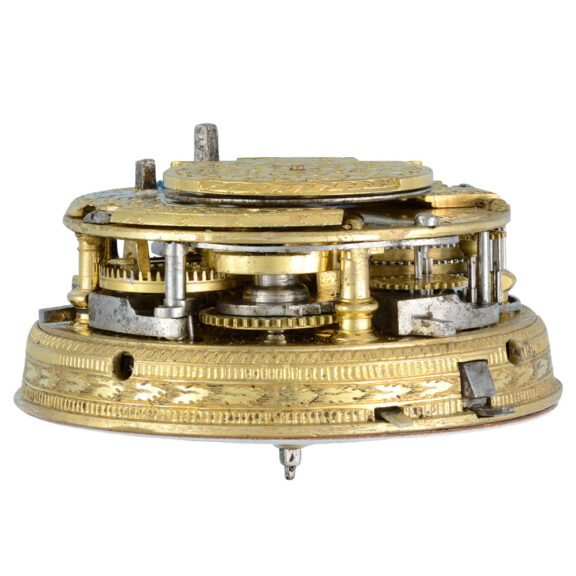 English silver pair cased quarter repeater verge Circa 1700 English silver pair cased quarter repeater verge Circa 1700