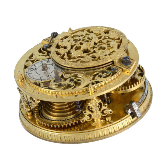 English silver, horn pair cased verge with calendar Circa 1710 English silver, horn pair cased verge with calendar Circa 1710