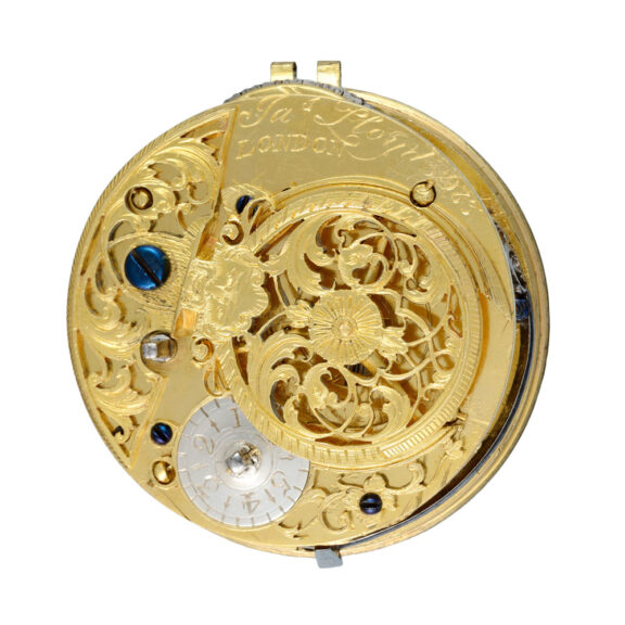 English silver pair cased verge pocket watch Circa 1738 English silver pair cased verge pocket watch Circa 1738
