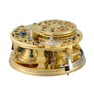 English silver pair cased verge pocket watch Circa 1738