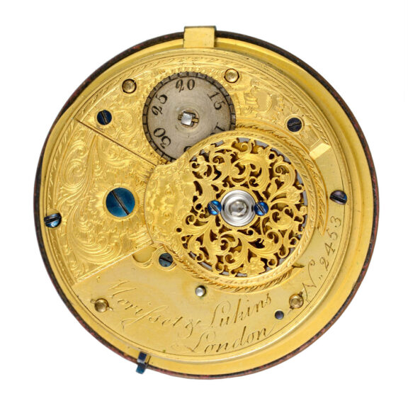 Gold, enamel, diamond set watch with chatelaine Circa 1780 Gold, enamel, diamond set watch with chatelaine Circa 1780
