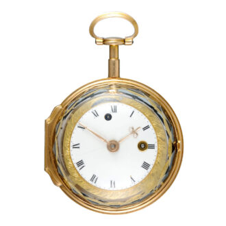Gold, enamel and rock crystal verge with chatelaine Circa 1780