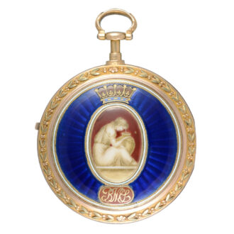 English gold and enamel verge with chatelaine Circa 1781
