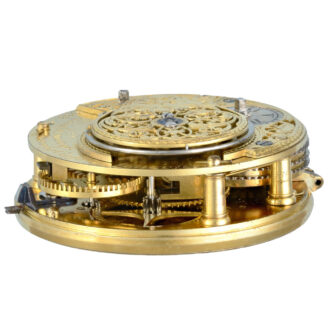 English gold and enamel verge with chatelaine Circa 1781