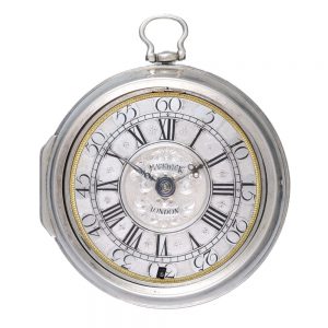 English silver verge pocket watch by Markwick Circa 1695