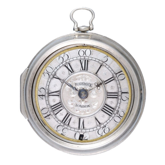 English silver verge pocket watch by Markwick Circa 1695