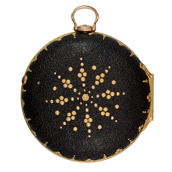 Back 17th Century Gold Filigree Watch Back 17th Century Gold Filigree Watch