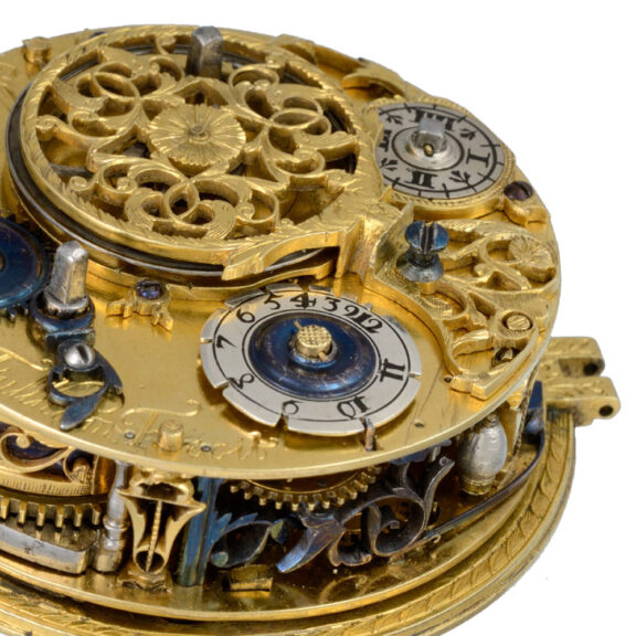 English self strike single handed pocket watch Circa 1680 English self strike single handed pocket watch Circa 1680