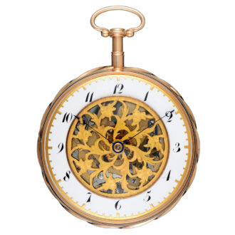English gold triple gong quarter repeating verge Circa 1820