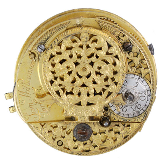 Unusual large silver pair cased verge watch Circa 1695 Unusual large silver pair cased verge watch Circa 1695