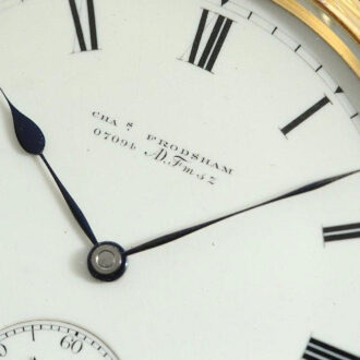 English 18k gold minute repeating pocket watch Circa 1884
