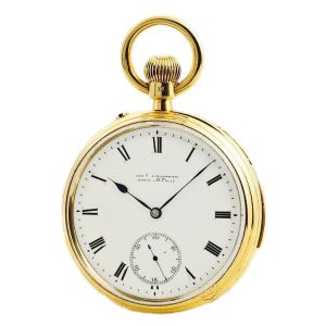 English 18k gold minute repeating pocket watch Circa 1884