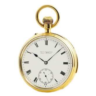English 18k gold minute repeating pocket watch Circa 1884