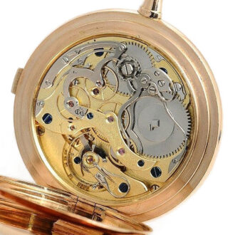 German gold Glashütte watch with chronograph Circa 1913 German gold Glashütte watch with chronograph Circa 1913
