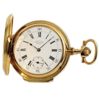 German gold hunting cased ankerchronometer Circa 1884