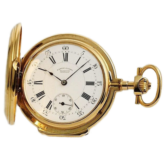 German gold hunting cased ankerchronometer Circa 1884