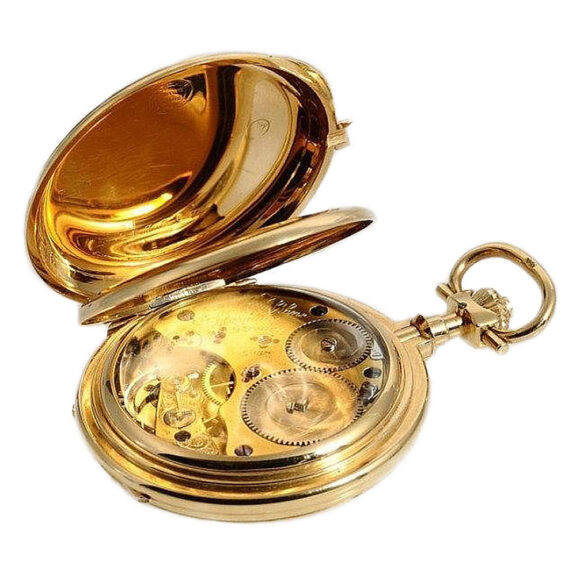 German gold hunting cased ankerchronometer Circa 1884 German gold hunting cased ankerchronometer Circa 1884