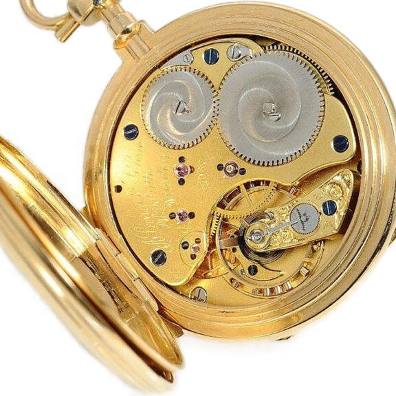 German gold hunting cased ankerchronometer Circa 1884 German gold hunting cased ankerchronometer Circa 1884