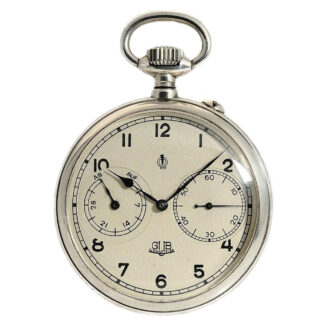German silver deck watch with 35h power reserve Circa 1949