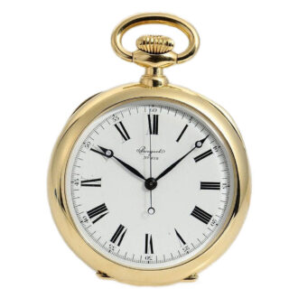 Swiss gold watch with spring detent escapement Circa 1924