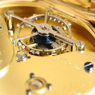 English gold precision watch with minute tourbillon Circa 1906