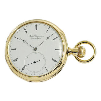 Danish gold chronometer with pivoted detent escapement Circa 1850