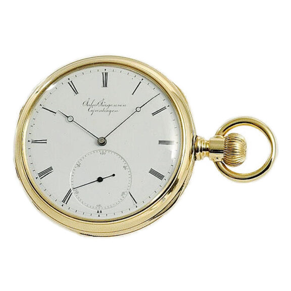 Danish gold chronometer with pivoted detent escapement Circa 1850 Danish gold chronometer with pivoted detent escapement Circa 1850