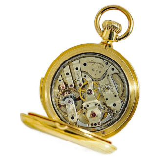 Danish gold five minute repeating pocket watch Circa 1875 Danish gold five minute repeating pocket watch Circa 1875