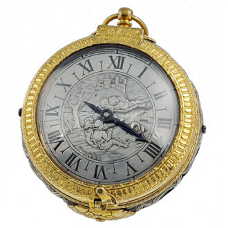 Early German firegilt Renaissance verge clockwatch Circa 1560