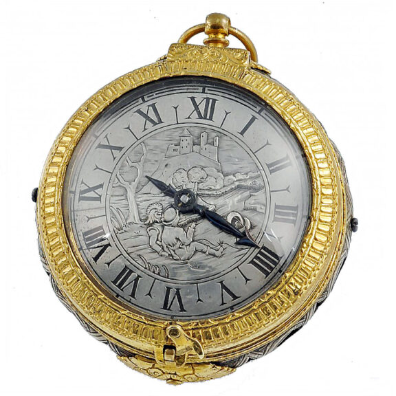 Early German firegilt Renaissance verge clockwatch Circa 1560 Early German firegilt Renaissance verge clockwatch Circa 1560
