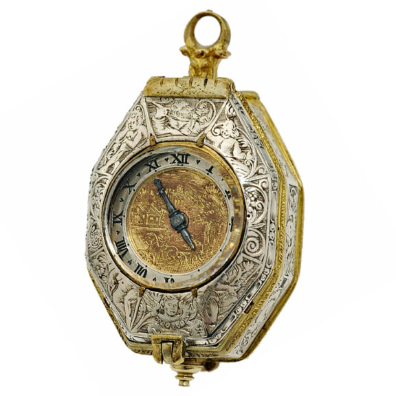 French silver extremely rare octagonal watch Circa 1630