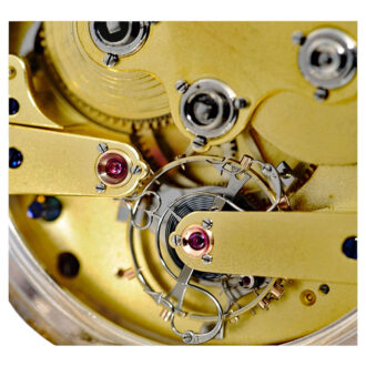 Rare English silver lever with one minute tourbillon Circa 1895